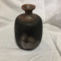 黒備前焼　徳利の画像