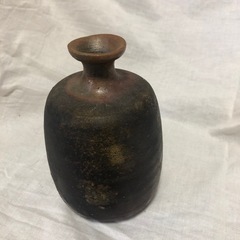 黒備前焼　徳利の画像