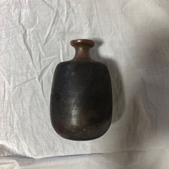 黒備前焼　徳利の画像
