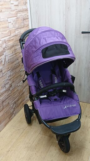 製作依頼承ります AirBuggy エアバギー 小売 COCO 3輪ベビーカー 3輪バギー 紫 パープル