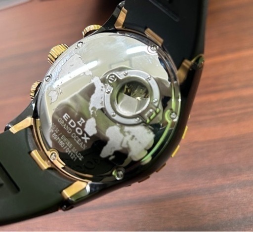8日までの特別価格！１５万→１２万　エドックス グランドオーシャン クロノグラフ 01121-357RN-GIR-R  超美品