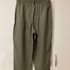 レディース アンクル丈パンツ  Ｌ  麻  カーキ  未使用の画像