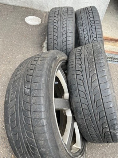 215/45R18　PCD100　5穴　夏タイヤ付きです