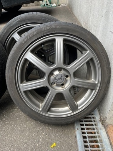 215/45R18　PCD100　5穴　夏タイヤ付きです