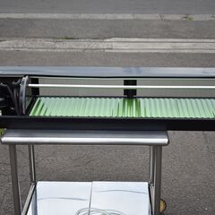 ≪yt789ジ≫ 通電OK ホシザキ 冷蔵ネタケース HNC-150B-L-B形 ガラス割れ 部品取り/修理ベース ジャンク/現状品 50717-09の画像