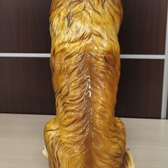 現状品 イヌ いぬ 置物 ドッグ 石膏 オブジェ 犬 DOG インテリア dog 苫小牧西店の画像