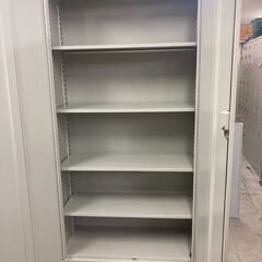 中古　美品　生興　両開き書庫　開き戸　スチール書庫　書庫　観音開き　書類整理収納庫　5段　鍵2本付　W880×D380×H1790　愛知　一宮市　 江南市　稲沢市　岐阜　岐南町　羽島　三重　名古屋 グッドプライス一宮 の画像