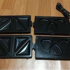 1台3役‼︎   マルチホットサンドメーカー　ホットサンド・ワッフル・焼きおにぎりの画像