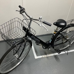 27インチ自転車　6段変速/オートライト/ダイヤルロック