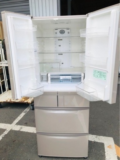 北九州市内配送無料　保証付き　日立 HITACHI R-F520D T [真空チルドFS冷蔵庫 （517L・フレンチドア） 6ドア ソフトブラウン]