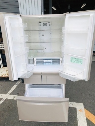 北九州市内配送無料　保証付き　日立 HITACHI R-F520D T [真空チルドFS冷蔵庫 （517L・フレンチドア） 6ドア ソフトブラウン]