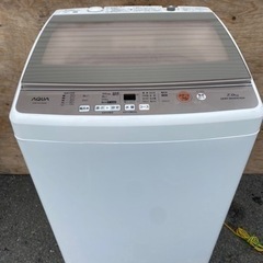 北九州市内配送無料　保証付き　AQUA アクア AQW-GV70G(W) [全自動洗濯機 7.0kg 