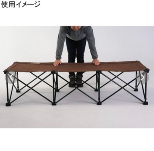 【新品】【未使用】【値下げ】キャンプ用品　リラックスコット　ユニフレーム　ブラックxブラウン