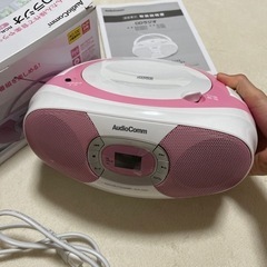 CDラジオ プレーヤー ピンク