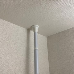 ランドリー収納　洗濯機収納　つっぱり棒の画像