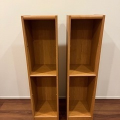 縦長のカラーボックス 2個の画像