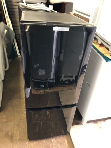 福岡市内配送無料　三菱 2ドア冷蔵庫（146L） MR-P15Z-B サファイアブラック