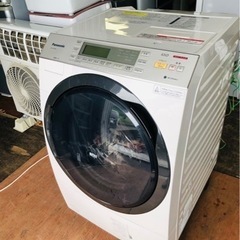 福岡市内配送設置無料　パナソニック 【左開き】10．0kgドラム式洗濯乾燥機 クリスタルホワイト NA-VX7600L-W