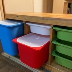 IKEA 子供収納ボックスTROFAST トロファストの画像
