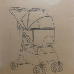 お値下　ペットカート ペットバギー 折りたたみ ペット用品 多頭...