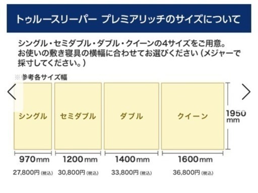 トゥルースリーパー　セミダブル