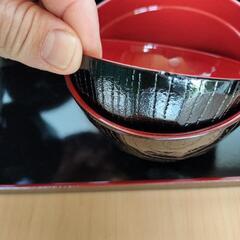 漆塗り小汁椀5客分　の画像