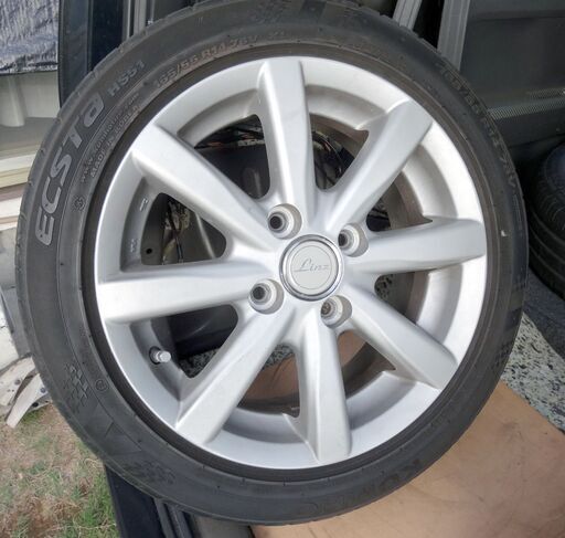 タイヤ 165/55 R14 76V アルミホイール 14X5.1/2J IS51 PCD100 ４穴 ４本セット １万円
