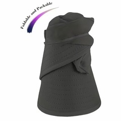 【美品】つば広抗UV軽量折り畳み帽子の画像
