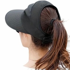 【美品】つば広抗UV軽量折り畳み帽子の画像
