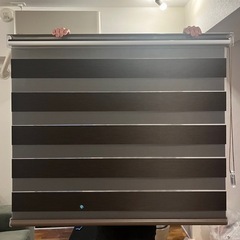 【新品】12000円相当！ブラインドカーテン　ブラウン　横110センチ