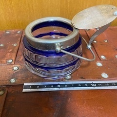 レトロ　江戸切子　シュガーポット　M-TAKA製