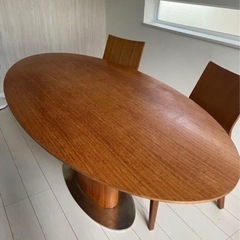 ダイニングテーブル楕円