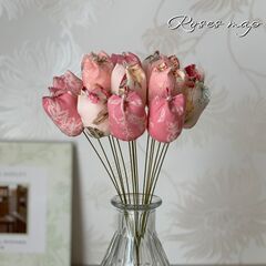 とっても可愛い布花のチューリップを作りませんか？の画像