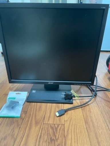 パソコンモニター(HDMI-DVI変換アダプター付き)
