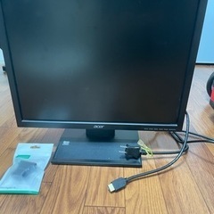 パソコンモニター(HDMI-DVI変換アダプター付き)
