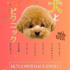 【出店募集】THE DOG FES vol.3 犬とピクニック