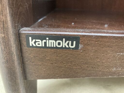 電話台　Karimoku　ブナ材　ﾀﾞｰｸﾌﾞﾗｳﾝ