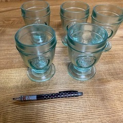 ガラスのコップ　4コセットの画像