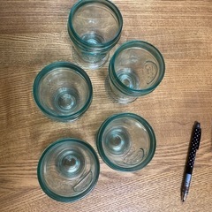 ガラスのコップ　4コセットの画像