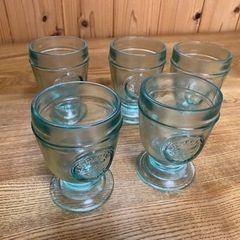 ガラスのコップ　4コセットの画像