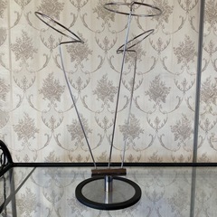 帽子スタンド 3点掛け スチール製 クローム の画像