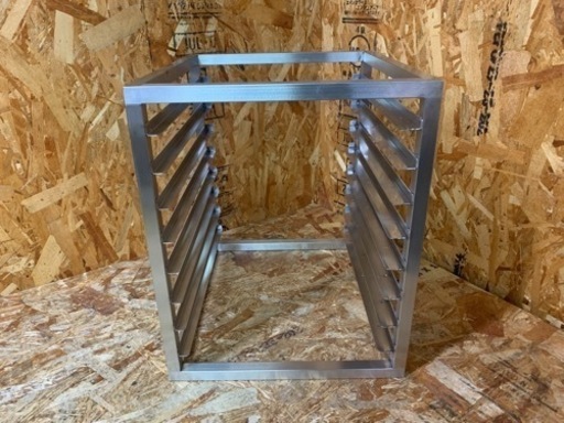 (6040) ステンレス 8段 ラック ホテルパン トレーラック 373×430×458mm 業務用 飲食店 厨房 店舗