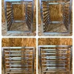 6040) ステンレス 8段 ラック ホテルパン トレーラック 373×430×458mm