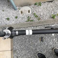 クロスバイク　アサヒサイクル　27インチ　自転車　艶消しブラック（純正色）の画像