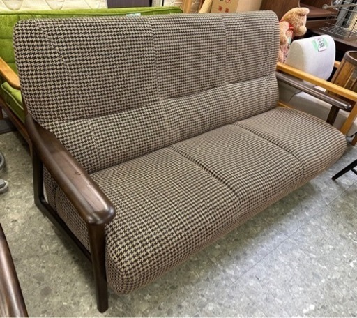 アサヒ木工3人掛けソファ