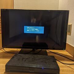 東芝32vテレビとブルーレイプレイヤーセット