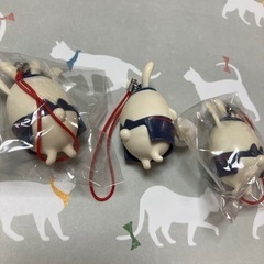 なか卯　しゃもじうさぎストラップ3個セットの画像