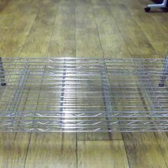 メタルラック 2段メタルラック 幅84.5奥39.5高138cm スチールラック 棚 収納棚 シルバー シェルフ 棚板2枚付き 2段 4段 札幌市 厚別区の画像