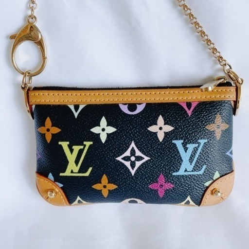 LOUISVUITTON マルチカラー ポシェット ミラ PM ポーチ チェーン