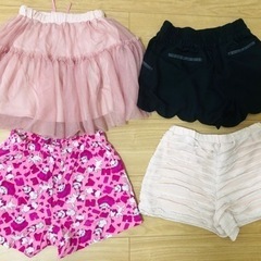 美品　女の子　ショートパンツスカートセットの画像